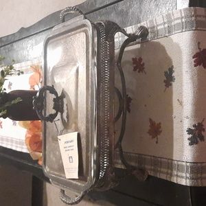 Vintage silver chafing dish.